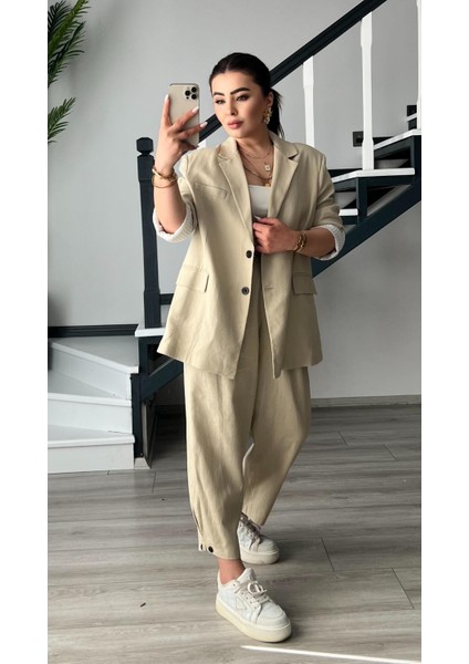 Taş Keten Ceket-Pantolon Takım fiyatları