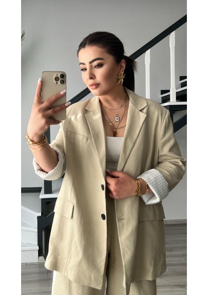 Taş Keten Ceket-Pantolon Takım modelleri