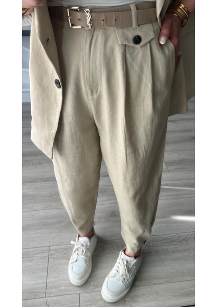 Taş Keten Ceket-Pantolon Takım indirimleri