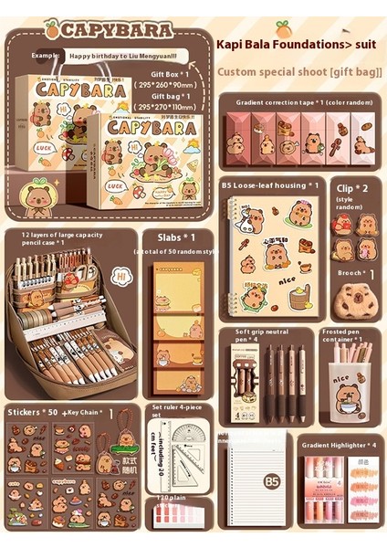 Kapya Kırtasiye Seti Okula Başlangıç Hediye Paketi (Yurt Dışından)