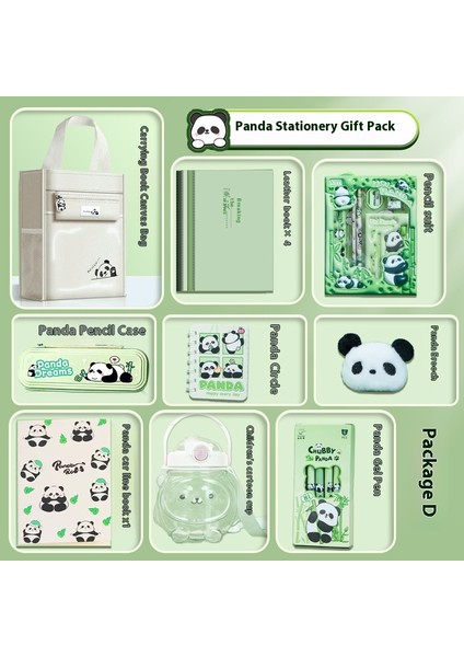 Panda Karapika Kırtasiye Paketi Okul Malzemeleri Hediyeleri Çocuk Kırtasiye Seti (Yurt Dışından)