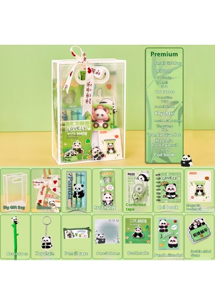 Panda Karapika Kırtasiye Paketi Okul Malzemeleri Hediyeleri Çocuk Kırtasiye Seti (Yurt Dışından)