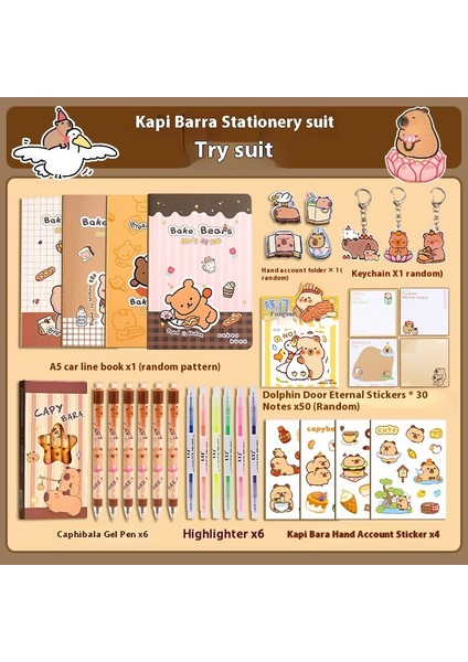 Okul Sezonu Ilkokul Öğrencileri Hediye Kutusu Öğrenme Kırtasiye Dakapi Bara Kırtasiye Seti (Yurt Dışından)