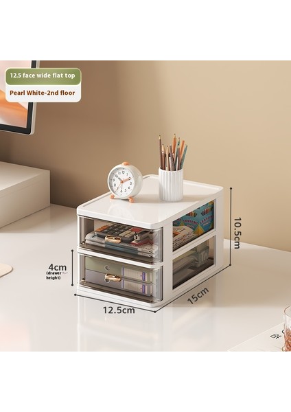 Basit Moda Kırtasiye Düzenleyici Masaüstü Öğrenci Çok Bölmeli Çekmece Yukarı Doğru Istiflenebilir (Yurt Dışından)