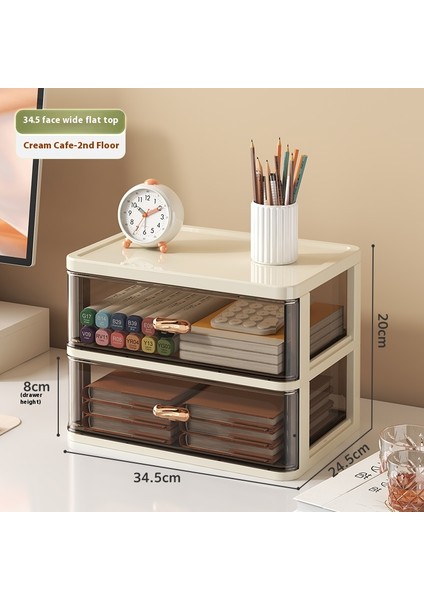 Basit Moda Kırtasiye Düzenleyici Masaüstü Öğrenci Çok Bölmeli Çekmece Yukarı Doğru Istiflenebilir (Yurt Dışından)