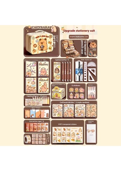 Kapya Kırtasiye Seti Okula Başlangıç Hediye Paketi (Yurt Dışından)