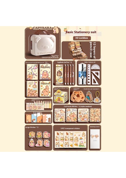 Kapya Kırtasiye Seti Okula Başlangıç Hediye Paketi (Yurt Dışından)