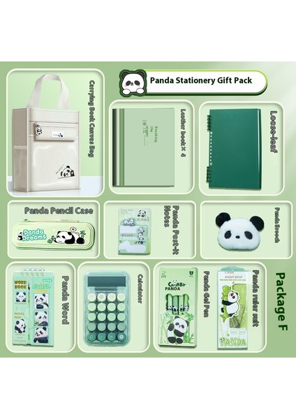 Panda Karapika Kırtasiye Paketi Okul Malzemeleri Hediyeleri Çocuk Kırtasiye Seti (Yurt Dışından)
