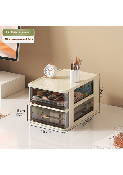 Basit Moda Kırtasiye Düzenleyici Masaüstü Öğrenci Çok Bölmeli Çekmece Yukarı Doğru Istiflenebilir (Yurt Dışından)