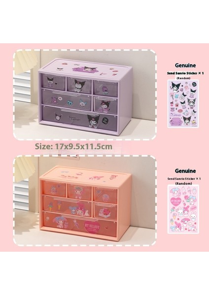 Masaüstü Düzenleyici Basit Çok Bölmeli Çekmece Kırtasiye Şeffaf Kutu (Yurt Dışından)