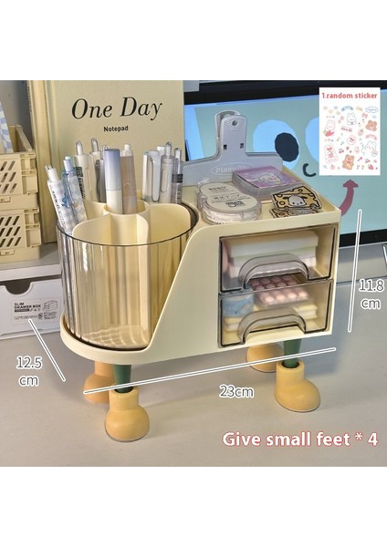 Kalemlik Düzenleyici Ofis Çok Fonksiyonlu Kırtasiye Rafı Akrilik Çekmece Tipi (Yurt Dışından)