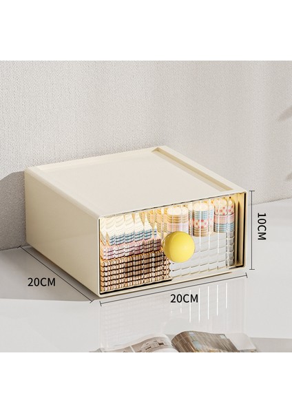 Basit Moda Kırtasiye Düzenleyici Masaüstü Öğrenci Çok Bölmeli Çekmece Yukarı Doğru Istiflenebilir (Yurt Dışından)
