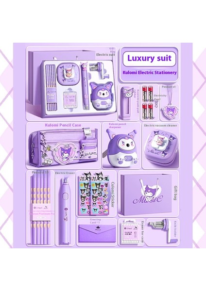 Kuromi Kırtasiye Seti Hediye Kutusu Ilkokul Öğrencileri Için Öğrenme Kırtasiye Paketi (Yurt Dışından)