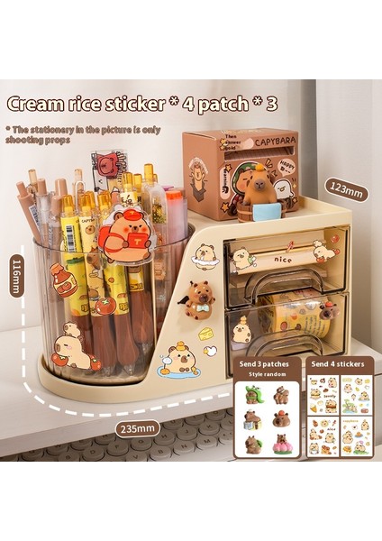 Kalemlik Düzenleyici Ofis Çok Fonksiyonlu Kırtasiye Rafı Akrilik Çekmece Tipi (Yurt Dışından)