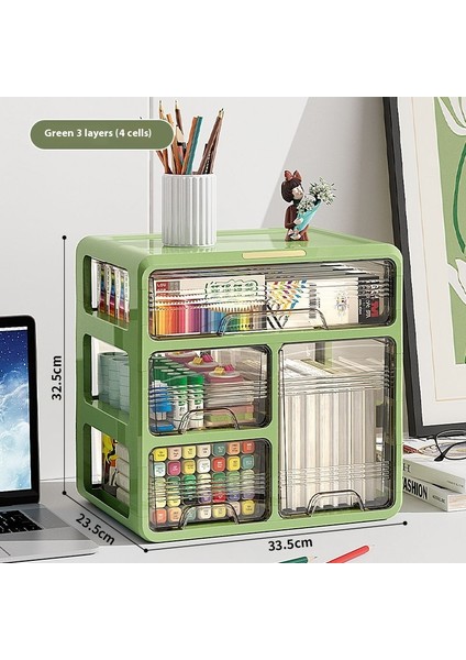 Kalemlik Düzenleyici Ofis Çok Fonksiyonlu Kırtasiye Rafı Akrilik Çekmece Tipi (Yurt Dışından)