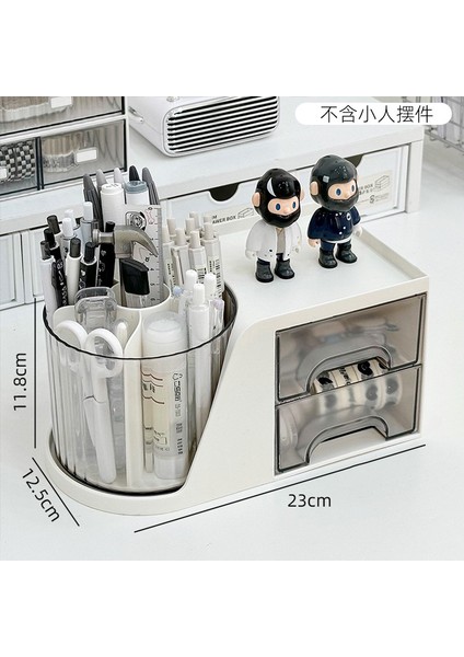 Masaüstü Düzenleyici Basit Çok Bölmeli Çekmece Kırtasiye Şeffaf Kutu (Yurt Dışından)