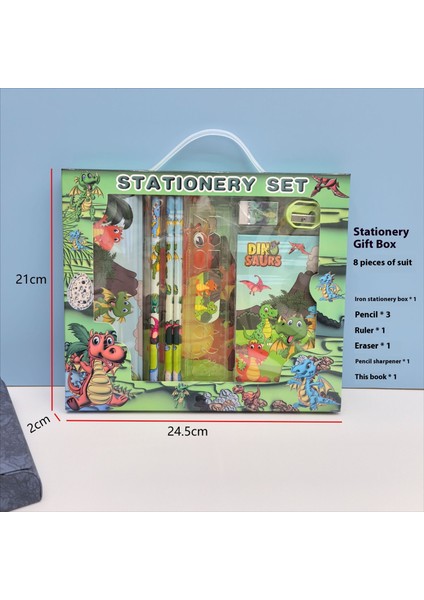 Ilkokul Öğrencileri Için Yeni Kırtasiye Seti Hediye Sekiz Parça Set (Yurt Dışından)