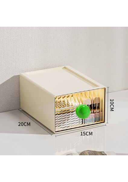 Basit Moda Kırtasiye Düzenleyici Masaüstü Öğrenci Çok Bölmeli Çekmece Yukarı Doğru Istiflenebilir (Yurt Dışından)