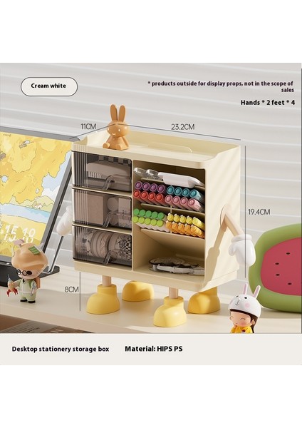 Kalemlik Düzenleyici Ofis Çok Fonksiyonlu Kırtasiye Rafı Akrilik Çekmece Tipi (Yurt Dışından)