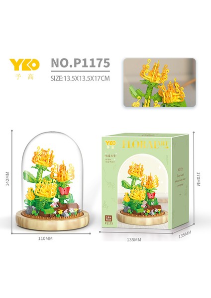 Saksı Yapı Taşı Küçük Pelet Puzzle Kız Serisi Doğum Günü Hediyesi (Yurt Dışından)