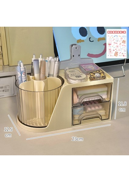 Kalemlik Düzenleyici Ofis Çok Fonksiyonlu Kırtasiye Rafı Akrilik Çekmece Tipi (Yurt Dışından)