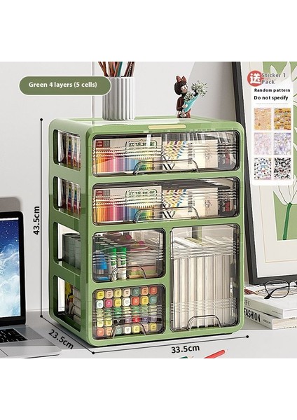 Kalemlik Düzenleyici Ofis Çok Fonksiyonlu Kırtasiye Rafı Akrilik Çekmece Tipi (Yurt Dışından)