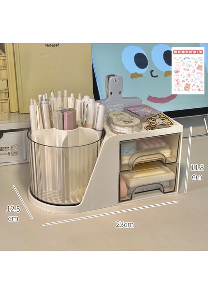 Kalemlik Düzenleyici Ofis Çok Fonksiyonlu Kırtasiye Rafı Akrilik Çekmece Tipi (Yurt Dışından)