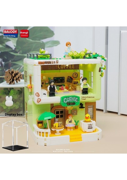 Sokak Sahnesi Yapı Taşları Puzzle Montajı Çocuk Oyuncakları Kulübe Modeli Süsler (Yurt Dışından)