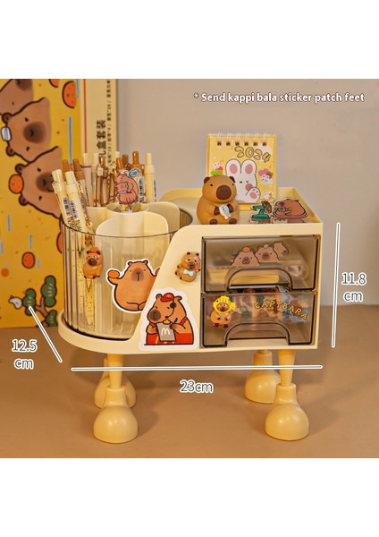 Kalemlik Düzenleyici Ofis Çok Fonksiyonlu Kırtasiye Rafı Akrilik Çekmece Tipi (Yurt Dışından)