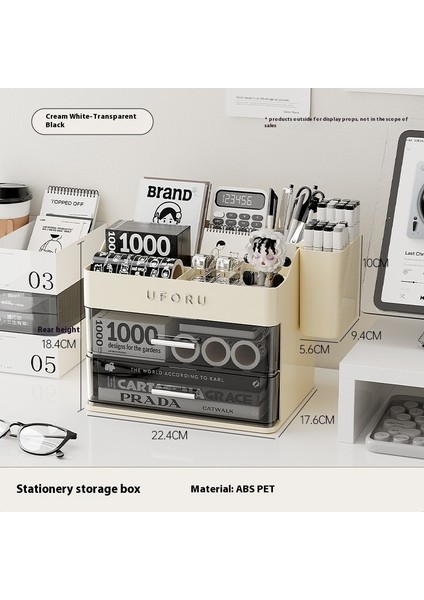 Kırtasiye Kozmetik Düzenleme Rafı Saklama Kutusu Ofis Yatakhane Masası Çeşitli Saklama Dolabı (Yurt Dışından)