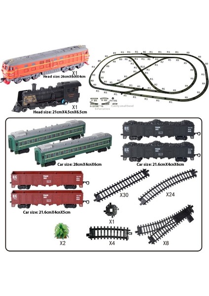 Simülasyon Elektrikli Tren Parça Seti Yüksek Hızlı Tren Oyuncak Modeli (Yurt Dışından)