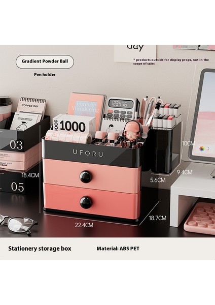 Kırtasiye Kozmetik Düzenleme Rafı Saklama Kutusu Ofis Yatakhane Masası Çeşitli Saklama Dolabı (Yurt Dışından)