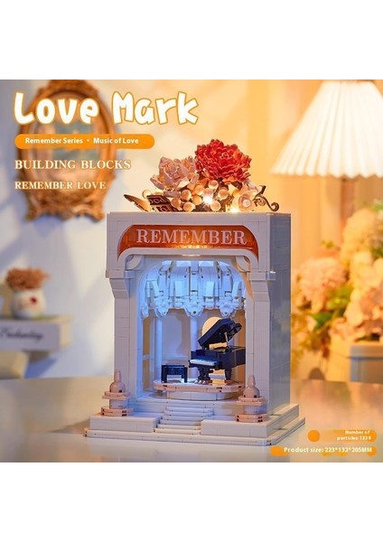 Sokak Sahnesi Yapı Taşları Puzzle Montajı Çocuk Oyuncakları Kulübe Modeli Süsler (Yurt Dışından)
