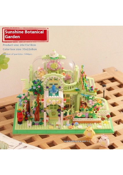 Sokak Sahnesi Yapı Taşları Puzzle Montajı Çocuk Oyuncakları Kulübe Modeli Süsler (Yurt Dışından)