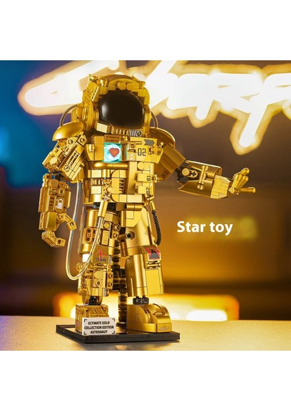 Yeni Uzay Uydusu Astronot Blok Modeli Çocuk Eğitici Oyuncaklar (Yurt Dışından)