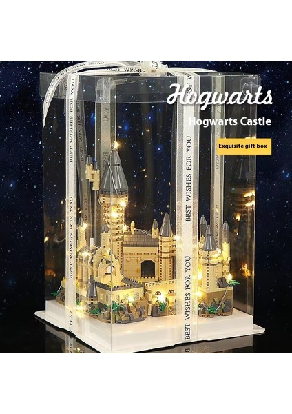 Hogwarts Kalesi Yüksek Zorluklu Puzzle Yapı Taşı Oyuncakları ile Güzel Bir Şekilde Uyumlu (Yurt Dışından)