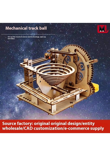 Mekanik 3D Üç Boyutlu Yapbozlar El Yapımı Montajlı Yapboz Oyuncakları Palet Topu (Yurt Dışından)