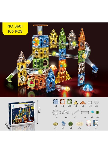 Çocuk Eğitici Montaj Parça Tumbler Blokları Bulmaca Dıy Patchwork Oyuncaklar (Yurt Dışından)