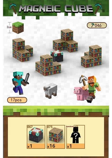Benim Dünyam Manyetik Oyuncaklar Puzzle Küp Yapı Taşları (Yurt Dışından)