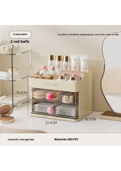 Masaüstü Düzenleyici Eğimli Çekmece Kalemlik Ofis Şeffaf Çok Katmanlı Büyük Kapasiteli Kırtasiye Düzenleyici (Yurt Dışından)