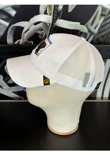 Unisex Beyaz Renk Hayvan Resimli Figürlü Resimli Cap Şapka modelleri