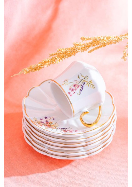 Isolde 6 Kişilik Kahve Fincanı Takımı - 90 ml