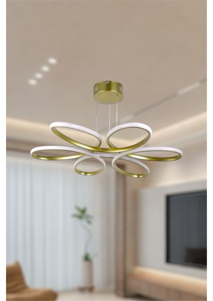 Modern Papatya Model Lüks LED Avize