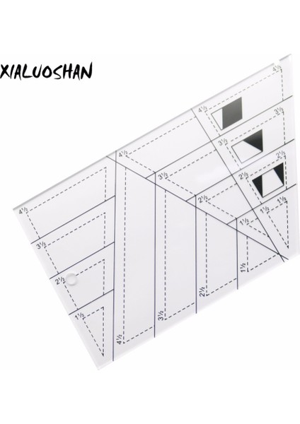 Çizim Cetvel Aracı Yaygın Açılmış Çokgen Şeffaf Akrilik Dikiş Patchwork El Sanatları Ölçek Cetvel Ofis Okul Malzemeleri (Yurt Dışından) fiyatları
