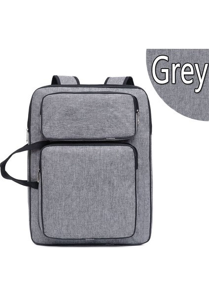 Açık Gri Tarzı 8k Büyük Boy Çizim Tahtası Çantası Çizim Çantası Oxford Kumaş Omuz Kalem Çantası Organizatörü Boya Çantası Sanat Malzemeleri Kırtasiye (Yurt Dışından)