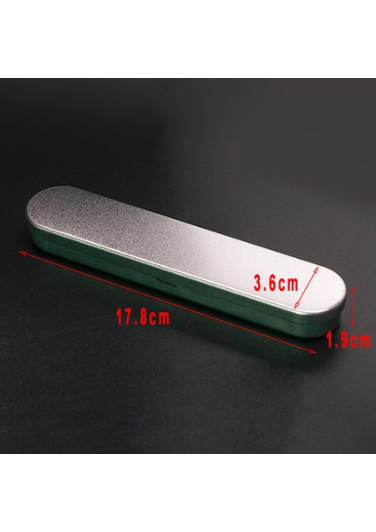 Resim Stili Olarak Metal Dikdörtgen At Ağzı Teneke Kutu Kalem Kutusu Öğrenci Hediyesi 17.8*3.6*1.9cm Sd&hı Dolma Kalem (Yurt Dışından)
