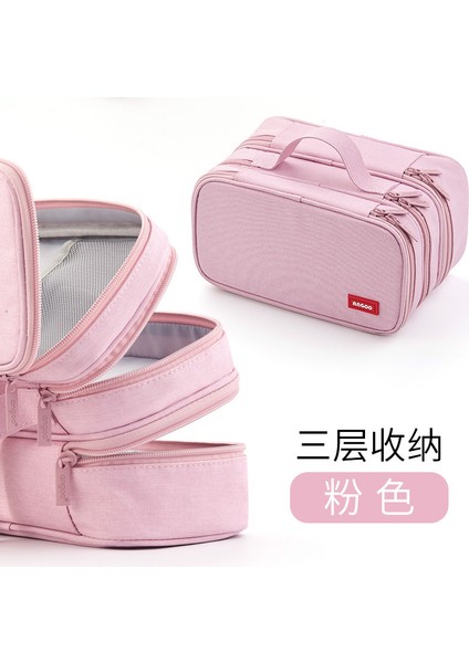 Pembe Tarzı Angoo Taşınabilir Çok Bölgeli Büyük Kalem Kutusu Kalem Tutucu Kalem Çantası Sevimli Kalem Kutusu Depolama Kılıfı Okul Malzemeleri Kırtasiye Için (Yurt Dışından)