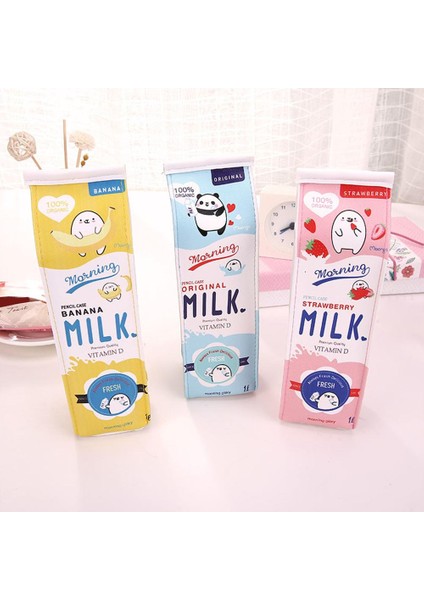 Mavi Stil Sevimli Kore Kalem Kutusu Süt Şeklinde Kalem Kutusu Su Geçirmez Kırtasiye Çantası Küçük Nesne Depolama Çantası Okul Kalem Kutusu Okul Malzemeleri (Yurt Dışından) modelleri