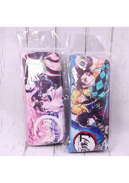 No.2 Tarzı Anime Demon Slayer Kimetsu No Yaiba Pu Kanvas Cüzdan Kalem Kutusu Fermuarlı Makyaj Çantası Kalem Kırtasiye Çantası (Yurt Dışından) indirimleri