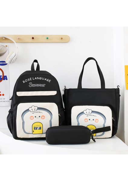 Öğrenci Sırt Çantası Büyük Kapasiteli 3 Parçalı Set (Yurt Dışından)